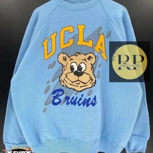 Vintage NCAA UCLA Bruins Logo Sweatshirt Shirt Gifts for NCAA Fans light blue